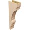 Ekena Millwork 5"W x 10"D x 30"H Thin Diane Rough Cedar Woodgrain TimberThane Corbel, Primed Tan CORUR05X10X30DIARCPR - alternate 2